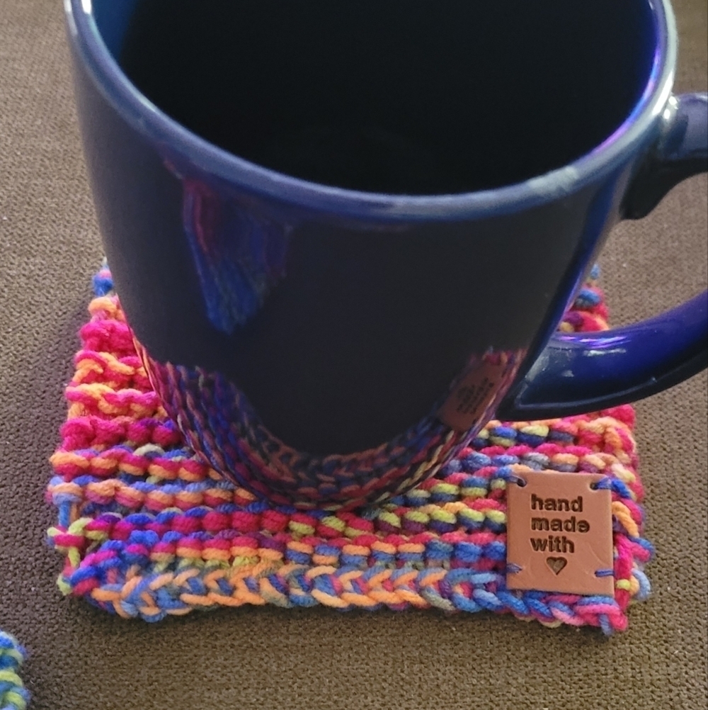 Rainbow Pride Colors Handmade Coaster set